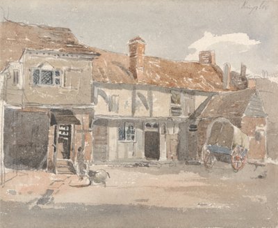 Houses at Kingston on the Thames by Peter de Wint